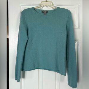 Charter club light blue cashmere sweater, size large